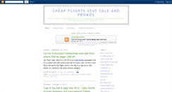 Desktop Screenshot of cheapflightspromo.blogspot.com