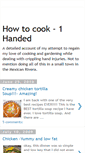 Mobile Screenshot of cooking1handed.blogspot.com