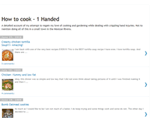 Tablet Screenshot of cooking1handed.blogspot.com