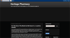 Desktop Screenshot of myheritagepharmacy.blogspot.com