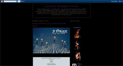 Desktop Screenshot of lunacyproductions.blogspot.com