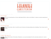 Tablet Screenshot of hannahchristenson.blogspot.com