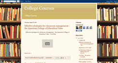 Desktop Screenshot of college-courses.blogspot.com