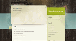 Desktop Screenshot of blueresonace.blogspot.com