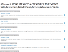 Tablet Screenshot of ironssteamersaccessoriestoreview.blogspot.com