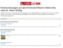 Tablet Screenshot of ferienwohnungen-peter-vollerwiek.blogspot.com