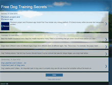 Tablet Screenshot of freedogtrainingcourse.blogspot.com