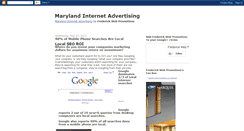 Desktop Screenshot of marylandinternetadvertising.blogspot.com