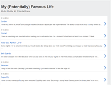 Tablet Screenshot of mypotentiallyfamouslife.blogspot.com