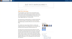 Desktop Screenshot of eatoutbangalore.blogspot.com