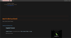 Desktop Screenshot of mattdetached.blogspot.com