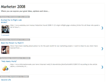 Tablet Screenshot of marketer2008.blogspot.com