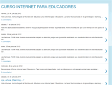 Tablet Screenshot of cursointernetparaeducadores.blogspot.com