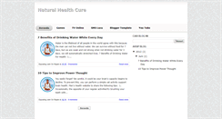 Desktop Screenshot of naturalhealthcure.blogspot.com