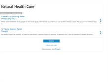 Tablet Screenshot of naturalhealthcure.blogspot.com