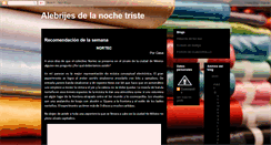 Desktop Screenshot of alebrijesdelanochetriste.blogspot.com