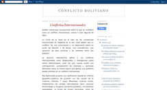 Desktop Screenshot of conflictoenbolivia.blogspot.com