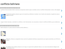 Tablet Screenshot of conflictoenbolivia.blogspot.com