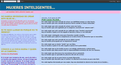 Desktop Screenshot of mujeresinteligentesnotapetes.blogspot.com