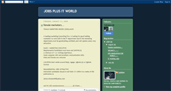 Desktop Screenshot of jobsplusitworld.blogspot.com
