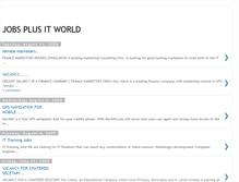 Tablet Screenshot of jobsplusitworld.blogspot.com