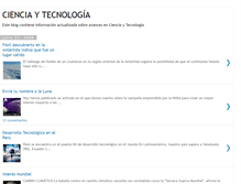 Tablet Screenshot of cienciaytecnolgia.blogspot.com