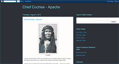 Desktop Screenshot of cochisechief.blogspot.com