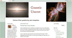 Desktop Screenshot of gnostic-unrest.blogspot.com