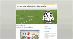 Desktop Screenshot of futbolsalasolidariolarinconada.blogspot.com