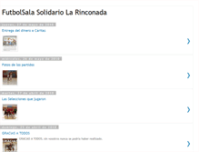 Tablet Screenshot of futbolsalasolidariolarinconada.blogspot.com