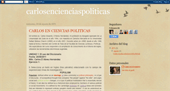 Desktop Screenshot of carlosencienciaspoliticas.blogspot.com