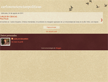 Tablet Screenshot of carlosencienciaspoliticas.blogspot.com