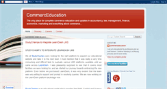 Desktop Screenshot of commerceducation.blogspot.com