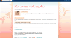 Desktop Screenshot of my-dream-wedding-day.blogspot.com