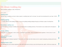 Tablet Screenshot of my-dream-wedding-day.blogspot.com