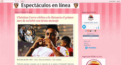 Desktop Screenshot of espectaculosenlinea.blogspot.com