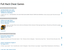 Tablet Screenshot of fullhackcheatgames.blogspot.com