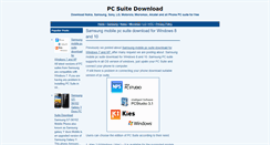 Desktop Screenshot of pcsuitedownload.blogspot.com