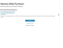 Tablet Screenshot of harrows-patio-furniture.blogspot.com