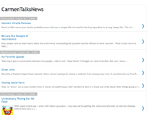Tablet Screenshot of carmentalksnews.blogspot.com