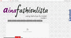 Desktop Screenshot of ainafashionlista.blogspot.com