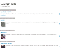 Tablet Screenshot of joyseegirlknitz.blogspot.com