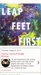 Mobile Screenshot of leapfeetfirst.blogspot.com