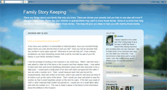 Desktop Screenshot of familystorykeeping.blogspot.com
