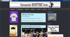 Desktop Screenshot of chesapeakemaritimenews.blogspot.com
