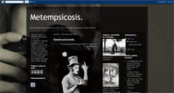 Desktop Screenshot of metempsicosis1.blogspot.com