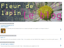 Tablet Screenshot of fleurdelapin.blogspot.com