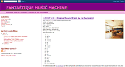 Desktop Screenshot of fantastiquemusicmachine.blogspot.com