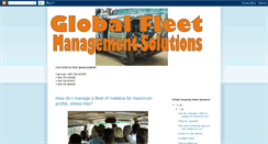 Desktop Screenshot of global-fleet-management-solutions.blogspot.com