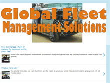 Tablet Screenshot of global-fleet-management-solutions.blogspot.com